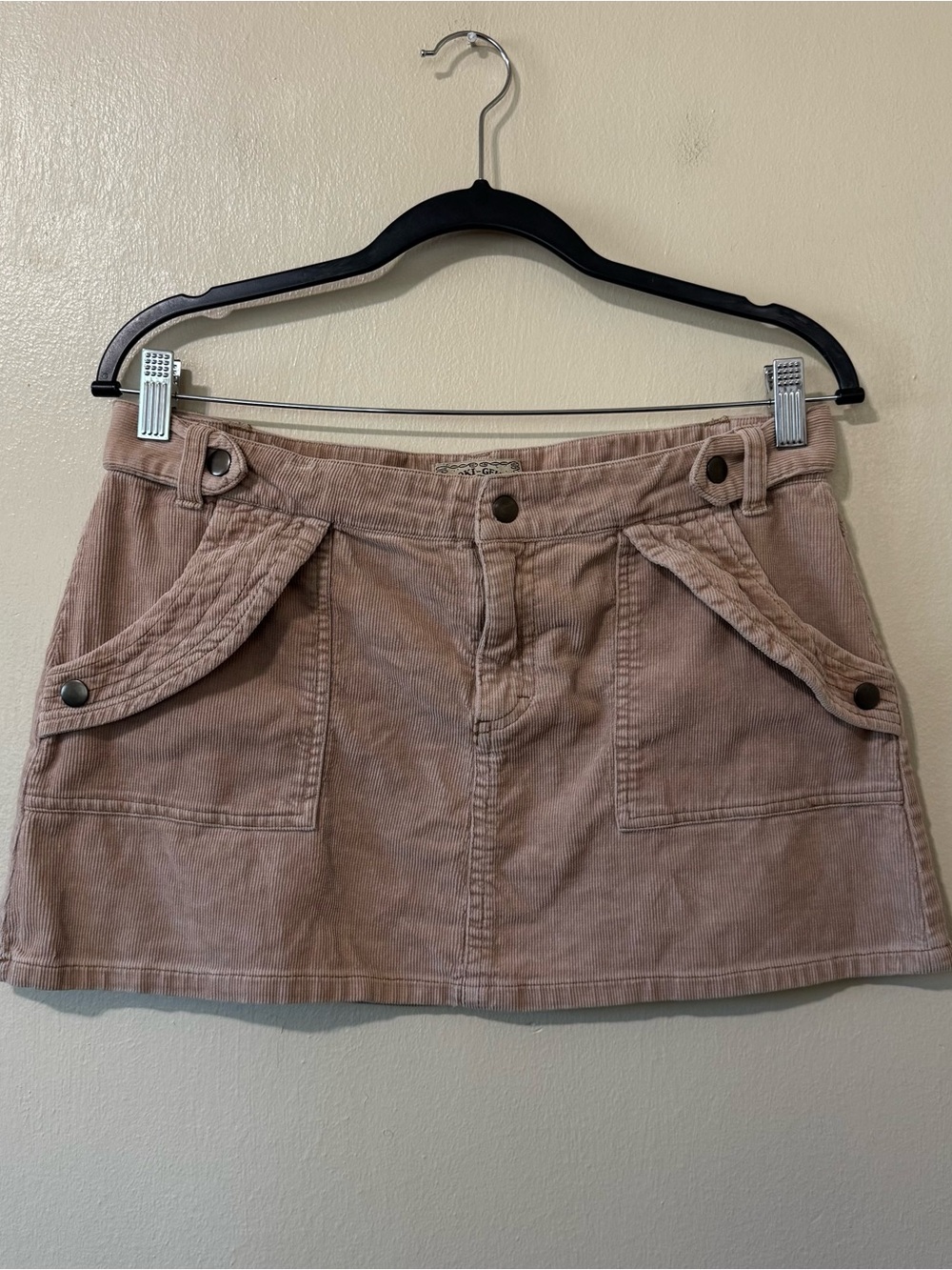 Vintage Corduroy Mini Skirt in Mauve Pink